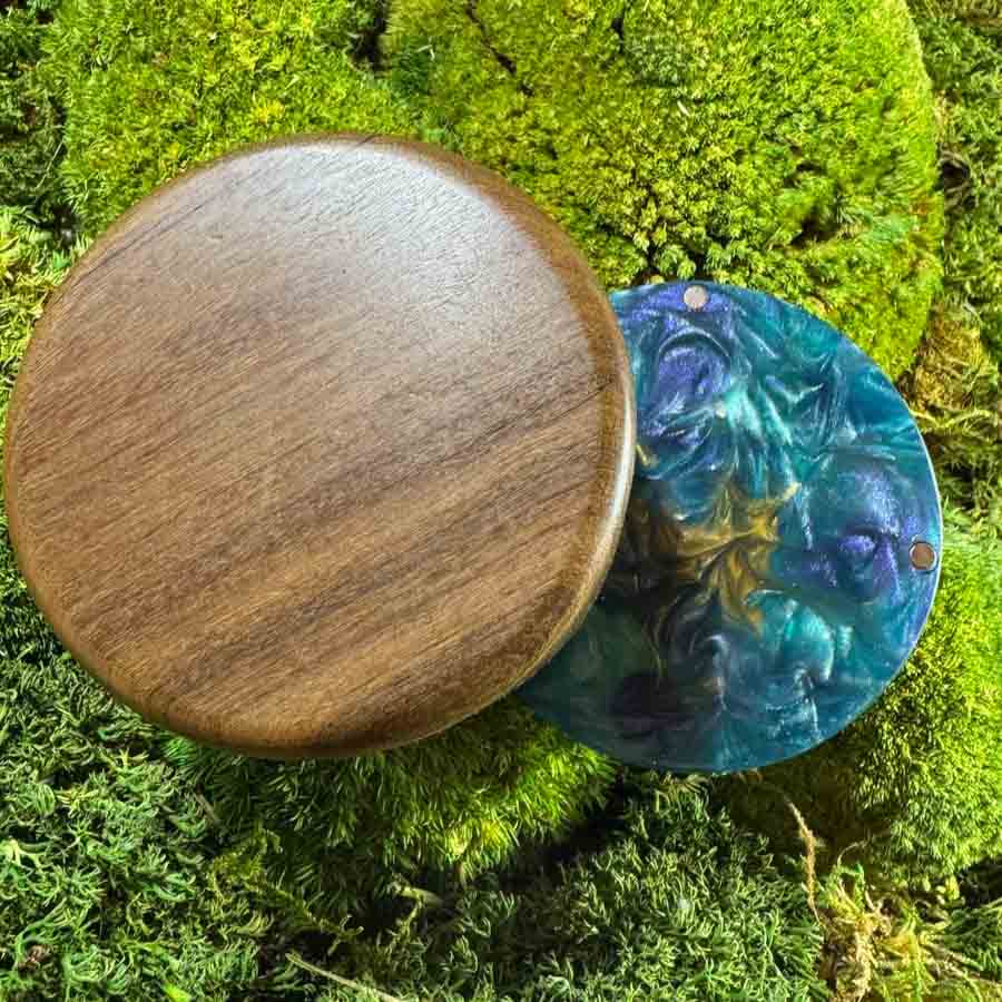 Dřevěná dóza kulatá - Marirí centro - Obrázek 8