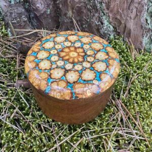 Dřevěná dóza kulatá - Marirí Ceu