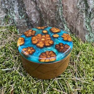 Dřevěná dóza kulatá - Marirí centro grande