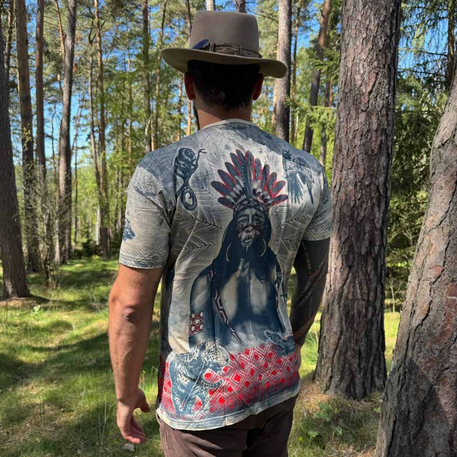 Tričko Indián Tupinambá - Unisex - Obrázek 3