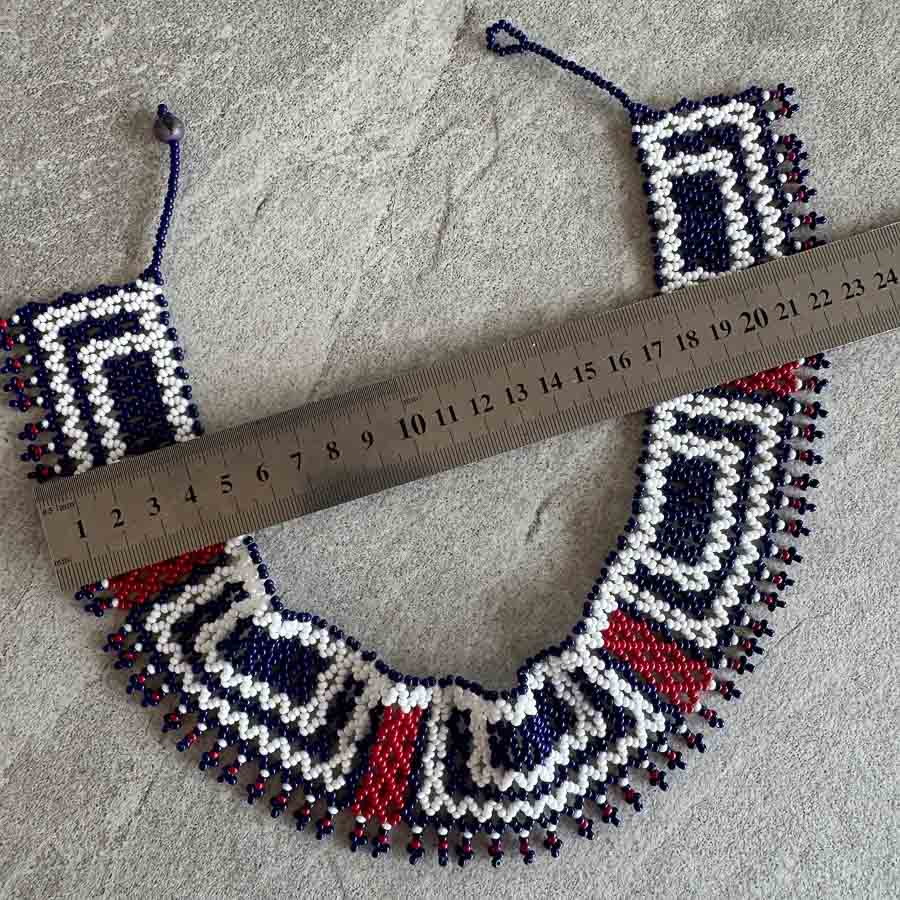 Iskuyá Yuxibu - Ceremoniální náhrdelník - Azul - Obrázek 4