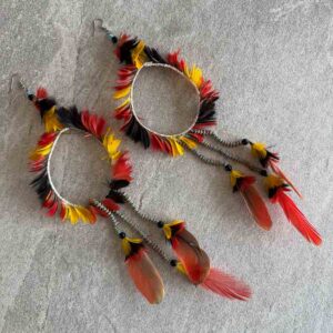 Iskuyá Yuxibu - Ceremoniální náušnice z peří