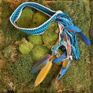 Pataxó Ceremonial Headband - Blue